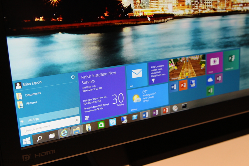 Illustration for article titled Windows 10 Hands-On: Well Hello There, Start Menu!
